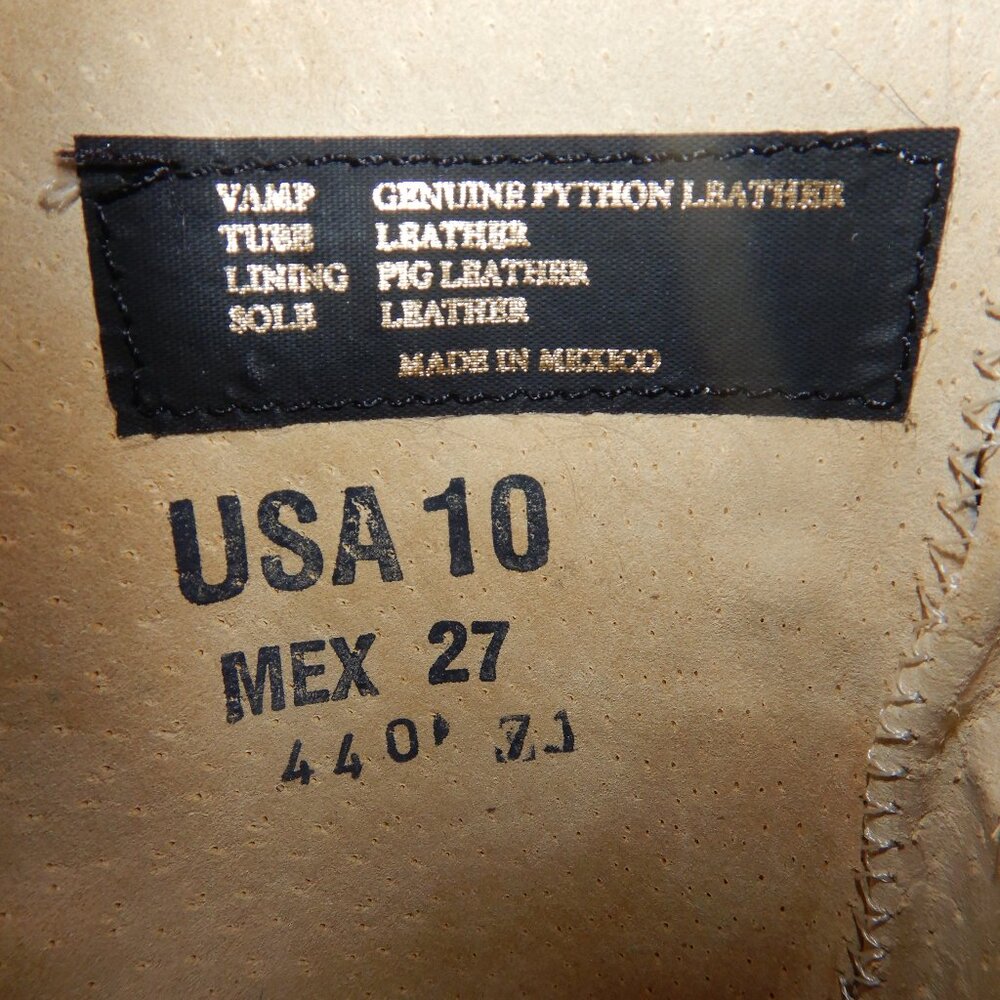 Circle G Genuine Python Western - image 3